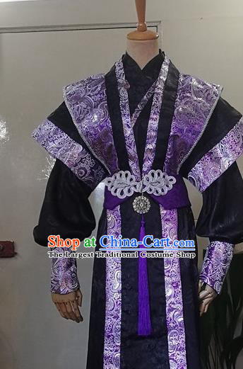 Chinese Ancient Prince Hanfu Clothing Drama Cosplay Swordsman Apparels Qin Dynasty Knight Garment Costumes