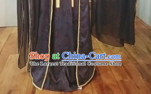 Chinese Jin Dynasty Emperor Garment Costumes Ancient Monarch Hanfu Clothing Drama Cosplay King Black Apparels