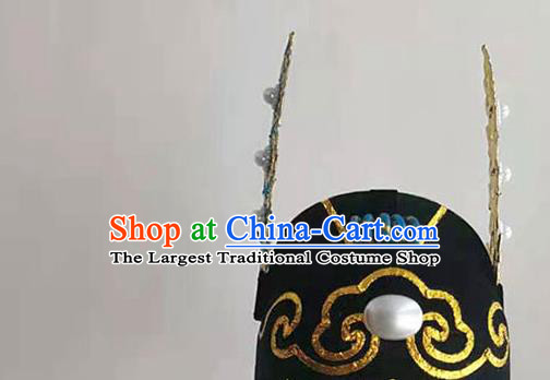 China Traditional Peking Opera Scholar Headwear Beijing Opera Xiaosheng Hat Opera Performance Hair Accessories