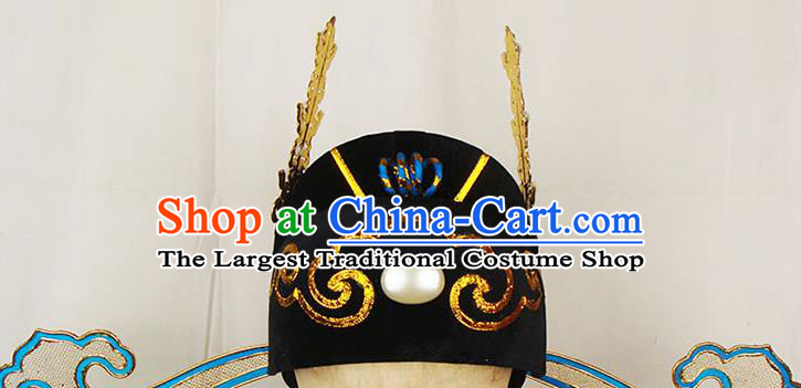 China Traditional Peking Opera Scholar Headwear Beijing Opera Xiaosheng Hat Opera Performance Hair Accessories