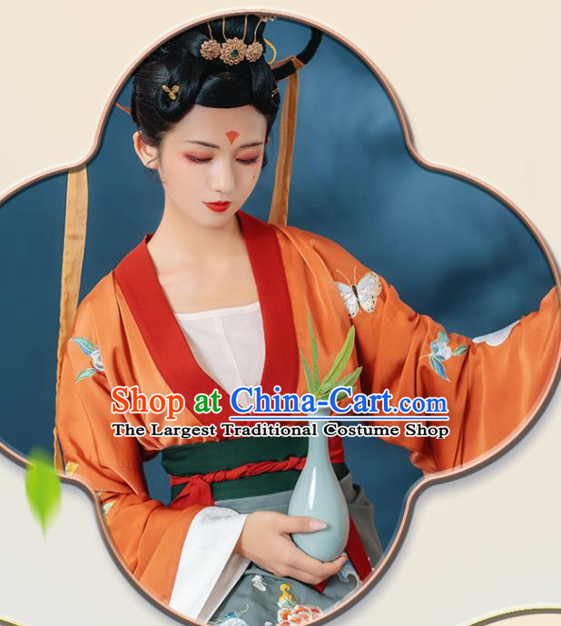 China Southern and Northern Dynasties Court Beauty Historical Clothing Ancient Goddess Hanfu Dress Garments for Women