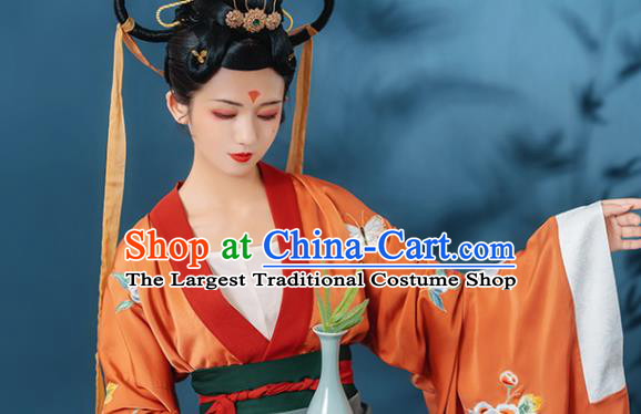 China Southern and Northern Dynasties Court Beauty Historical Clothing Ancient Goddess Hanfu Dress Garments for Women