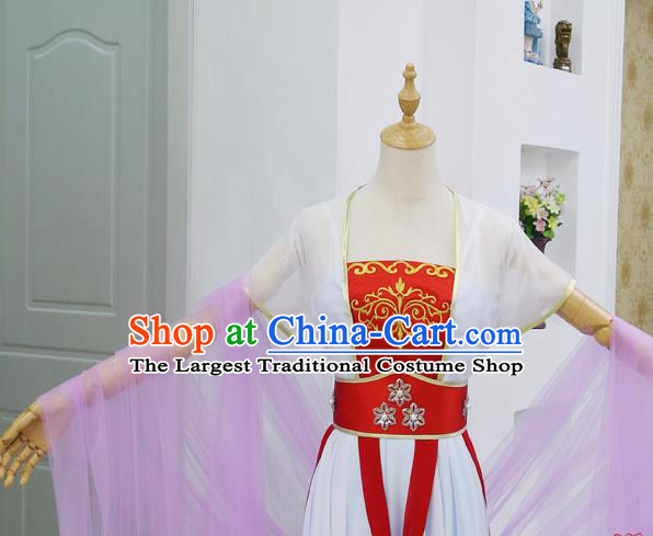 China Ancient Moon Goddess Chang E Hanfu Dress Cosplay Tang Dynasty Court Dance Garments Traditional Drama Journey to the West Fairy Clothing
