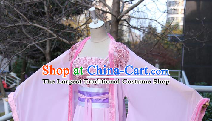 China Ancient Court Beauty Violet Hanfu Dress Cosplay Southern and Northern Dynasties Noble Lady Garments Traditional Drama Princess Weiyoung Li Changru Clothing