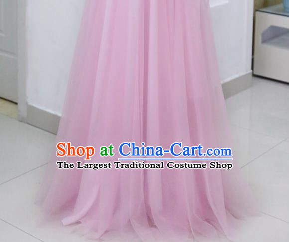 China Ancient Noble Woman Pink Hanfu Dress Cosplay Princess Consort Garments Traditional Drama Lust for Gold Lin Ruojing Clothing
