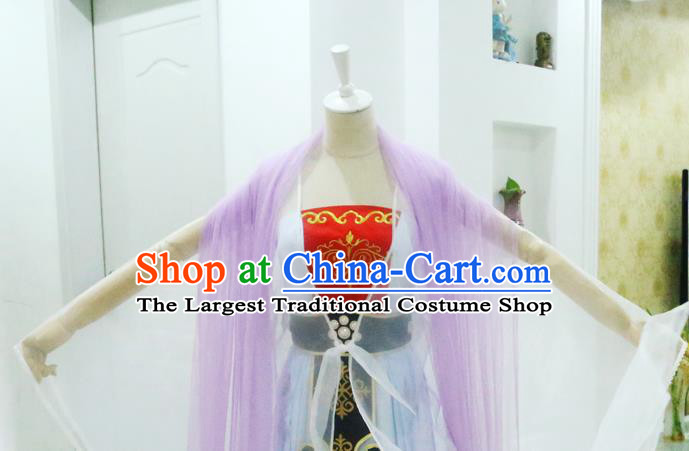 China Ancient Goddess Hanfu Dress Cosplay Tang Dynasty Imperial Consort Garments Traditional Drama Journey to the West Moon Fairy Chang E Clothing