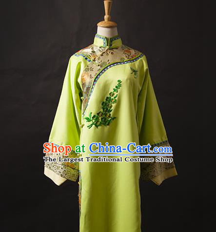 China Ancient Machu Princess Green Qipao Dress Cosplay Qing Dynasty Imperial Consort Garments Traditional Drama Empresses in the Palace Clothing