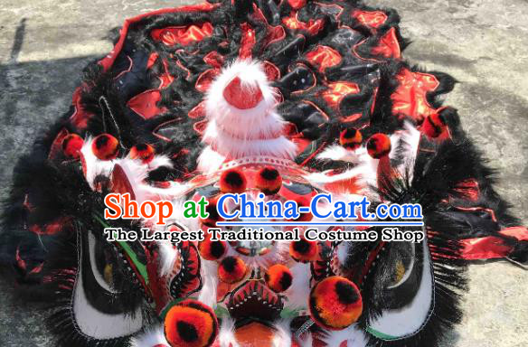 World Lion Dance Competition Black Dragon Head Dragon Dancing Costumes Complete Set for Adult