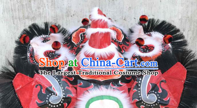 World Lion Dance Competition Black Dragon Head Dragon Dancing Costumes Complete Set for Adult