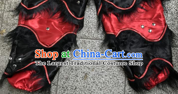 World Lion Dance Competition Black Dragon Head Dragon Dancing Costumes Complete Set for Adult