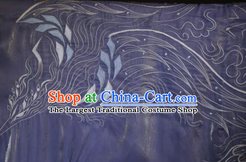 China Ancient Scholar Blue Hanfu Robe Traditional Song Dynasty Noble Prince Embroidered Historical Clothing for Men