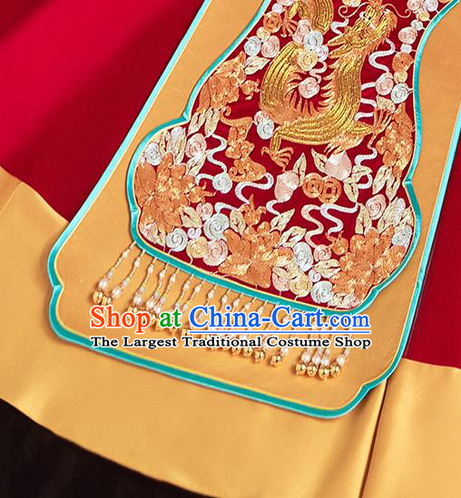 China Traditional Wedding Garment Costumes Classical Xiuhe Suits Embroidered Bride Red Dress Toast Clothing