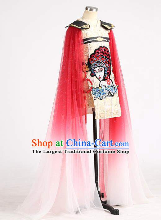 High Children Catwalks Uniforms Girl Stage Show Clothing China Chorus Garment Costume Kid Performance Full Dress