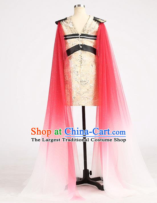 High Children Catwalks Uniforms Girl Stage Show Clothing China Chorus Garment Costume Kid Performance Full Dress