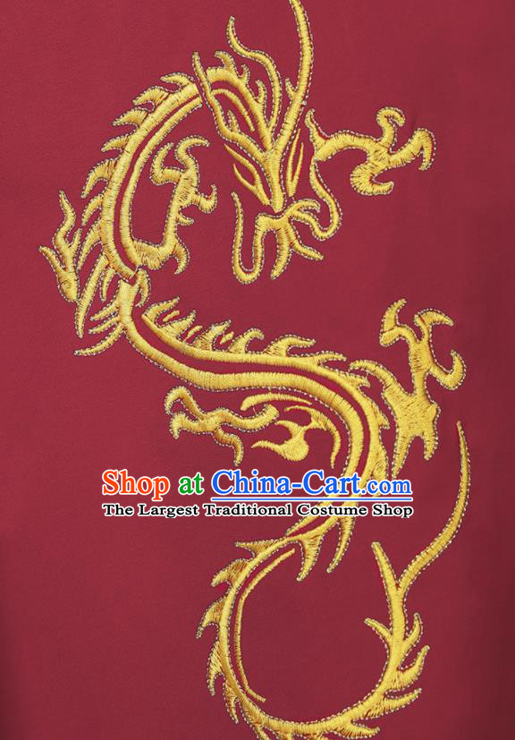 Chinese Martial Arts Clothing Kung Fu Costumes Tai Chi Training Uniforms Wushu Competition Red Outfits