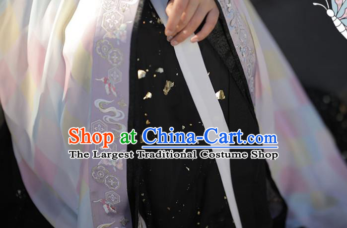 China Traditional Southern and Northern Dynasties Court Beauty Historical Garment Costumes Ancient Imperial Consort Hanfu Dress Clothing Complete Set