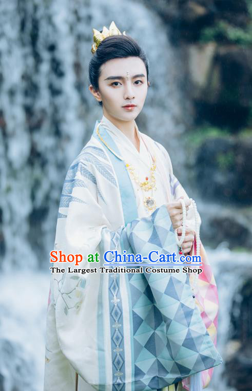 China Traditional Warring States Nobility Childe Historical Garment Costumes Ancient Swordsman Prince Hanfu Clothing