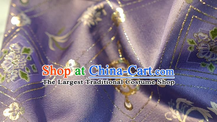 China Traditional Ming Dynasty Imperial Consort Historical Garment Costumes Ancient Royal Princess Purple Hanfu Dress Clothing Complete Set