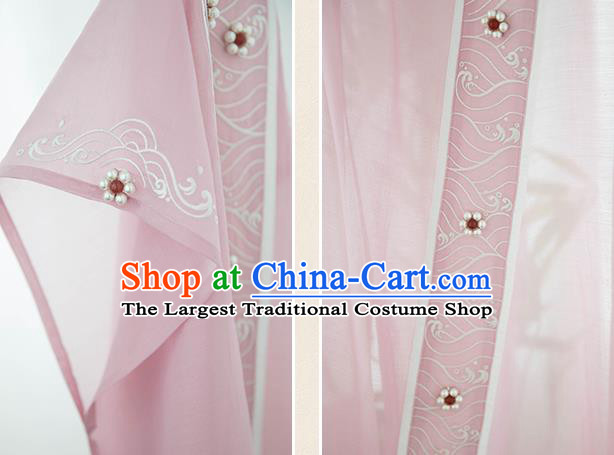 China Traditional Fashion Song Dynasty Court Beauty Hanfu Dress Ancient Royal Princess Historical Garment Clothing for Women