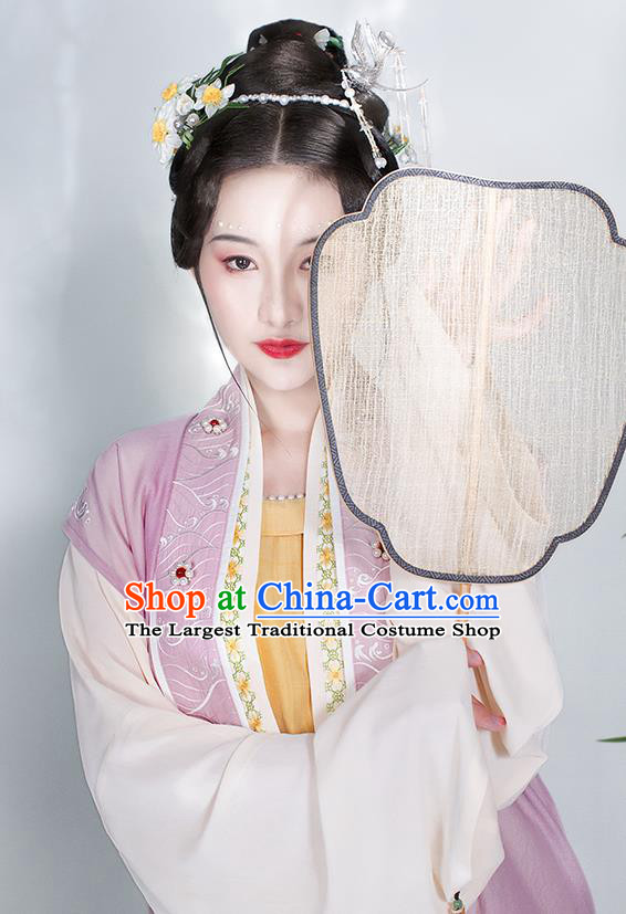 China Traditional Fashion Song Dynasty Court Beauty Hanfu Dress Ancient Royal Princess Historical Garment Clothing for Women