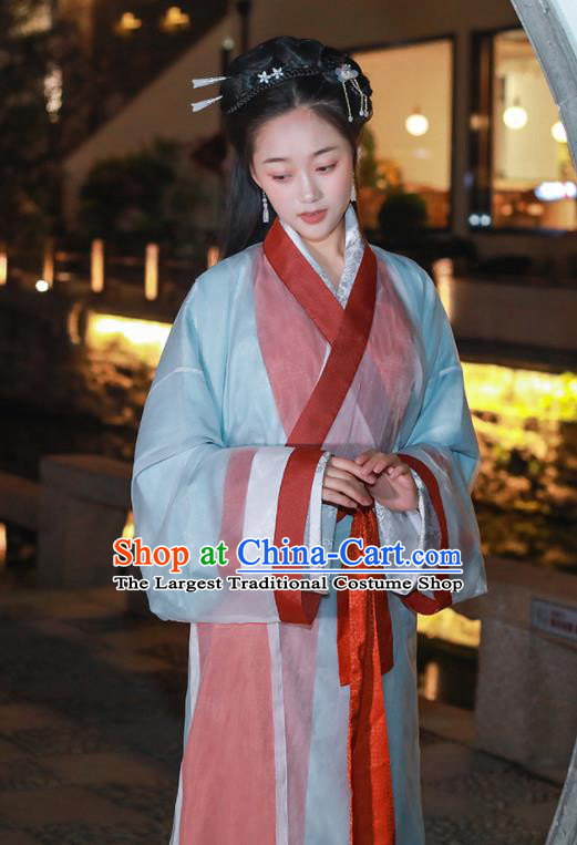 China Ancient Palace Beauty Hanfu Dresses Han Dynasty Royal Princess Garment Costumes Traditional Noble Lady Historical Clothing