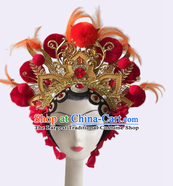 China Opera Performance Headdress Classical Dance Hair Crown Drama Dance Hair Accessories