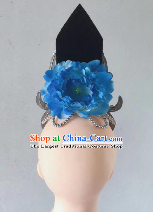 Handmade Chinese Classical Dance Wigs Chignon Umbrella Dance Hair Accessories Stage Performance Hairpieces