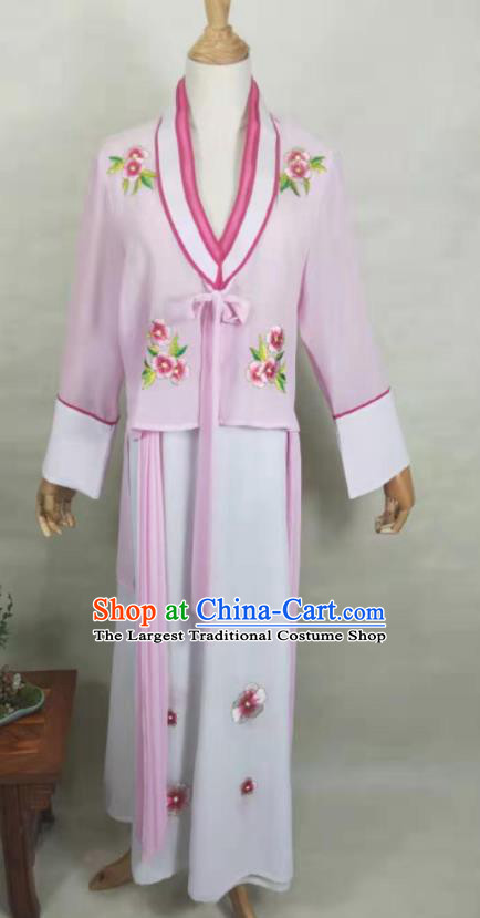 China Peking Opera Diva Dress Beijing Opera Hua Tan Pink Uniforms Ancient Young Beauty Clothing