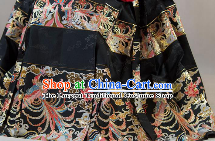 China Ming Dynasty Historical Clothing Traditional Hanfu Costumes Ancient Patrician Lady Dress Garments