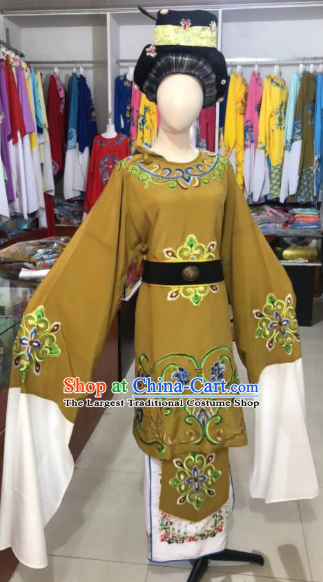 China Shaoxing Opera Dame Uniforms Ancient Old Countess Clothing Peking Opera Laodan Green Dress Beijing Opera Elderly Woman Costume