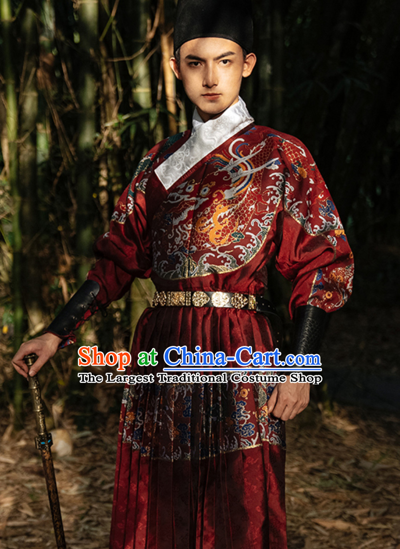 Top Chinese Ming Dynasty Imperial Bodyguard Embroidered Garment Fly Fish Fei Yu Cloths for Men