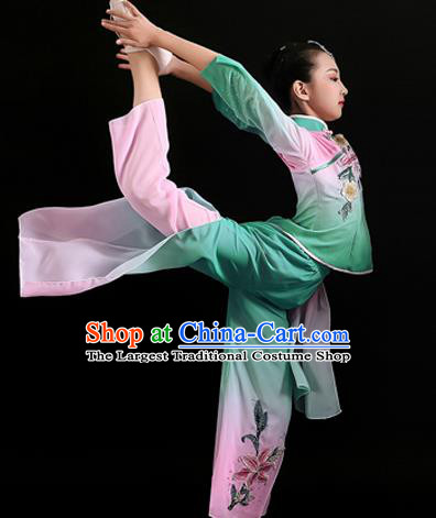 Chinese Yangko Dance Clothing Children Dance Performance Uniforms Folk Dance Outfits Fan Dance Costumes