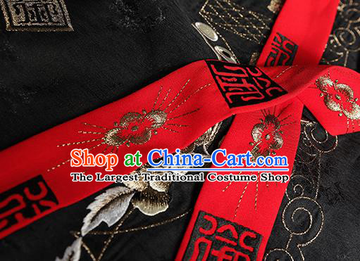 China Traditional Court Black Hanfu Dress Ancient Royal Princess Garment Costumes Tang Dynasty Noble Infanta Historical Clothing