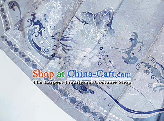 China Traditional Hanfu Dress Ancient Taoist Nun Garment Costumes Ming Dynasty Young Beauty Historical Clothing