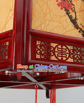 China Handmade Wood Carving Dragon Heads Lantern Classical Trotting Horse Lamp Traditional Festival Palace Lanterns