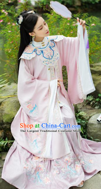 China Ancient Ming Dynasty Princess Historical Clothing Traditional Hanfu Dress Garments