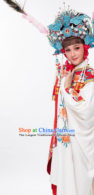 Chinese Beijing Opera Blues Garment Costumes Yue Opera Swordswoman Clothing Ancient Female General Red Dress