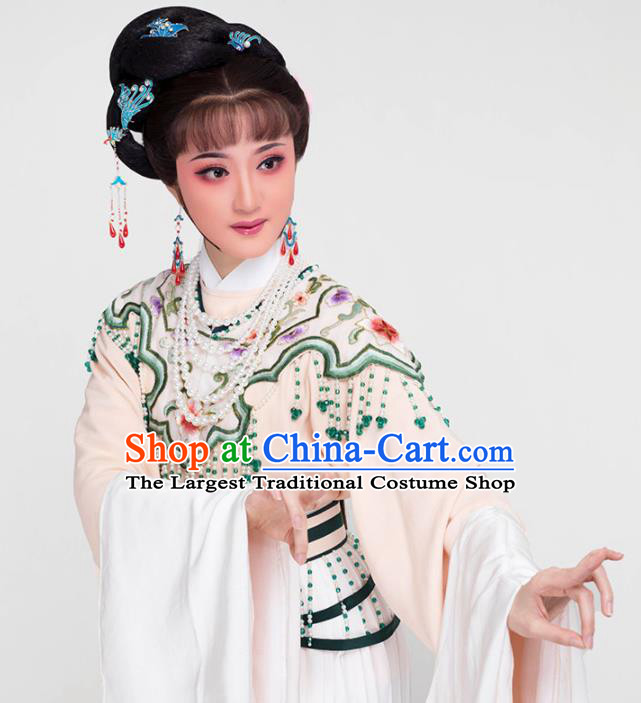 China Ancient Princess Dress Huangmei Opera Young Lady Garment Costume Peking Opera Hua Tan Clothing