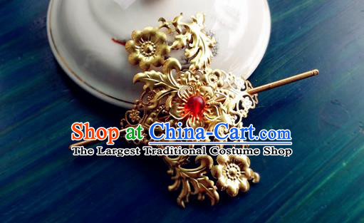 China Ancient Princess Hair Crown and Hairpin Drama Legend of Miyue Wei Yan Headpiece Traditional Warring States Period Palace Woman Hair Accessories