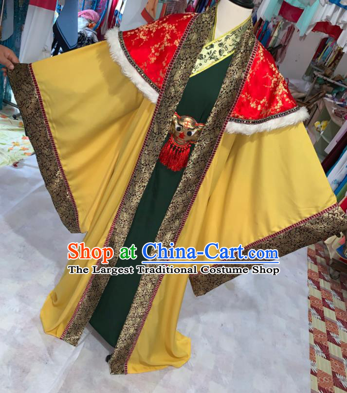 China Shaoxing Opera Prince Garment Costumes Beijing Opera Xiaosheng Embroidered Uniforms Traditional Opera King Clothing