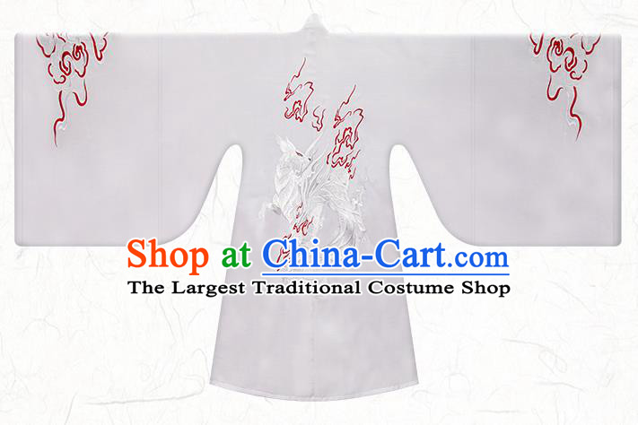 China Traditional Hanfu Priest Frock Ming Dynasty Swordsman Garment Costumes Ancient Young Childe Clothing Complete Set