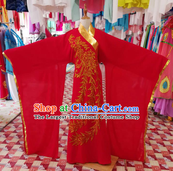 China Traditional Peking Opera Actress Clothing Ancient Young Woman Garment Costumes Shaoxing Opera Diva Red Dress Outfits