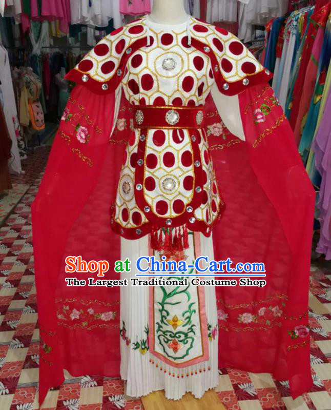 China Traditional Peking Opera Blues Clothing Ancient Female General Garment Costumes Shaoxing Opera Swordswoman Armor Outfits