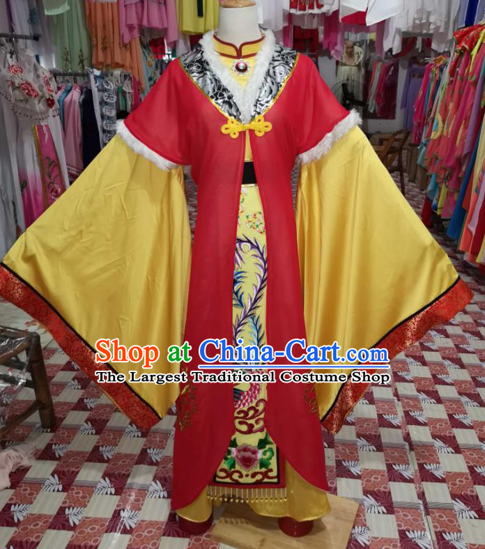 China Shaoxing Opera Diva Dress Outfits Traditional Peking Opera Hua Tan Clothing Ancient Empress Garment Costumes