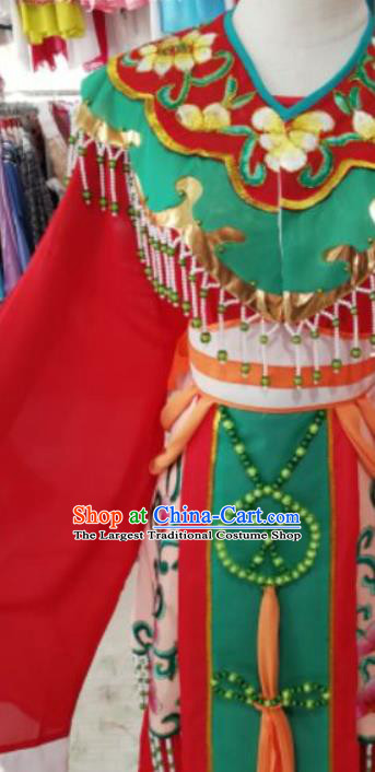 China Ancient Noble Lady Garment Costume Shaoxing Opera Bride Dress Outfits Traditional Peking Opera Actress Wedding Clothing