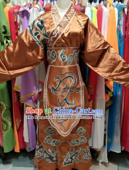 China Huangmei Opera Prime Minister Garments Beijing Opera Laosheng Robe Uniforms Traditional Opera Grand Councilor Clothing