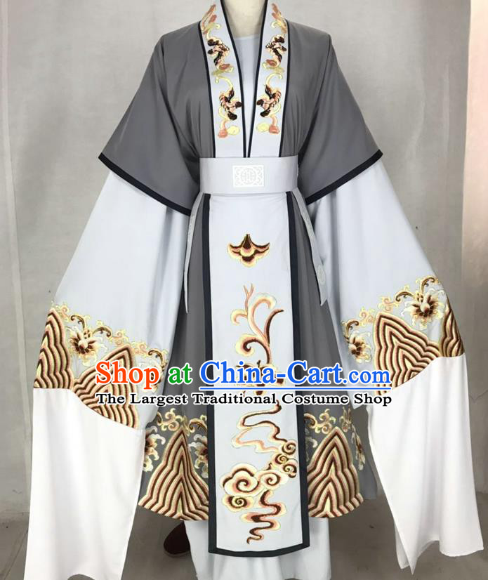 China Traditional Opera Milord Garment Costume Beijing Opera Laosheng Robe Uniforms Shaoxing Opera Ministry Councillor Clothing