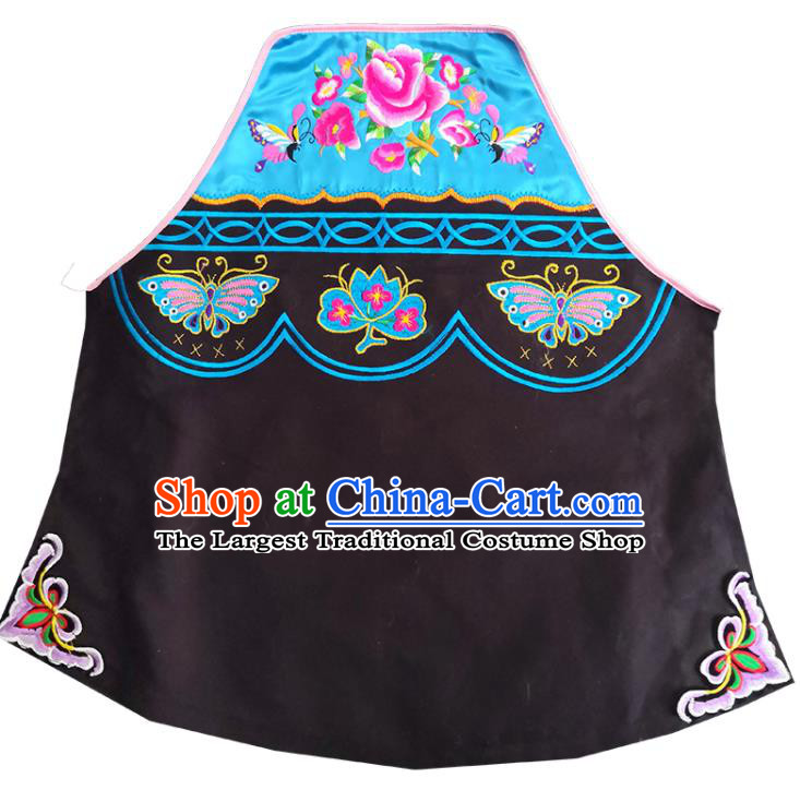 Chinese Guizhou Ethnic Woman Stomachers Bouyei Nationality Embroidery Top Garment Puyi Minority Informal Vest