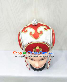 Chinese Mongolian Minority Girl Hair Accessories Ethnic Folk Dance Headdress Mongol Nationality Performance Tassel Hat