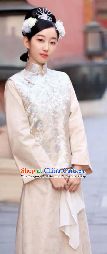 China Ancient Court Maid Clothing Qing Dynasty Palace Lady Dress Film To My Wife Palace Chen Yixiang Replica Garment Costumes